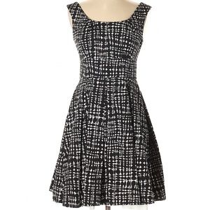 Calvin Klein Print Black Dress Size 2